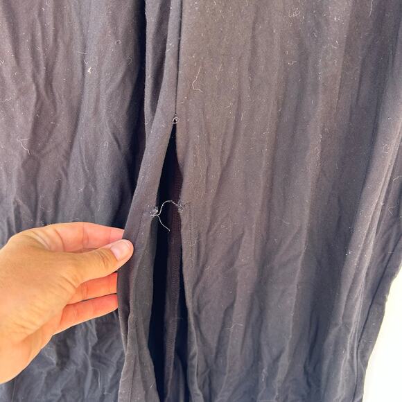 Storq V-Neck Maternity Tank Midi Dress Modal Black Size 1 Pregnancy XS - Picture 6 of 7